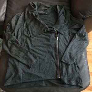 Apt 9 Moto Style Zip Up Sweater, Size XL